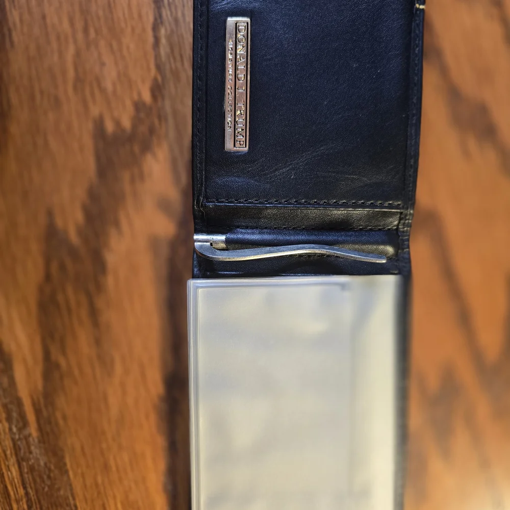 Donald J. Trump Black Leather Wallet
